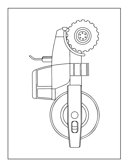 Construction Vehicle Coloring Book 20-page PDF Download