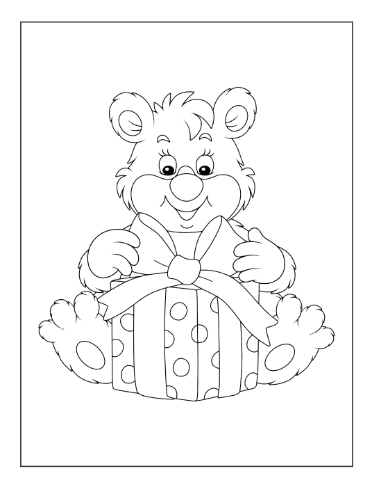 Teddy Bear Coloring Book 20-Page PDF download