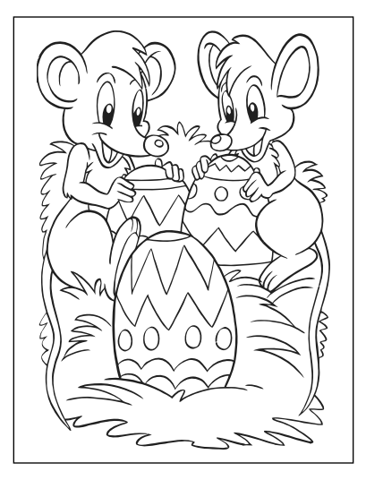 Easter Coloring Book 40-Page PDF Download